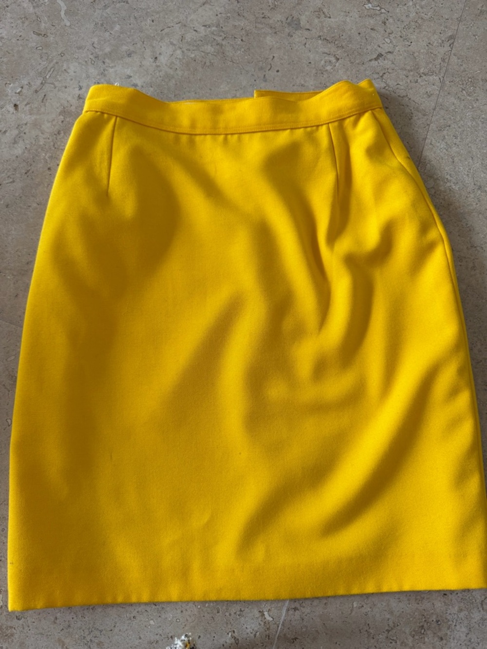 OSMAN Bright Yellow Pencil Skirt